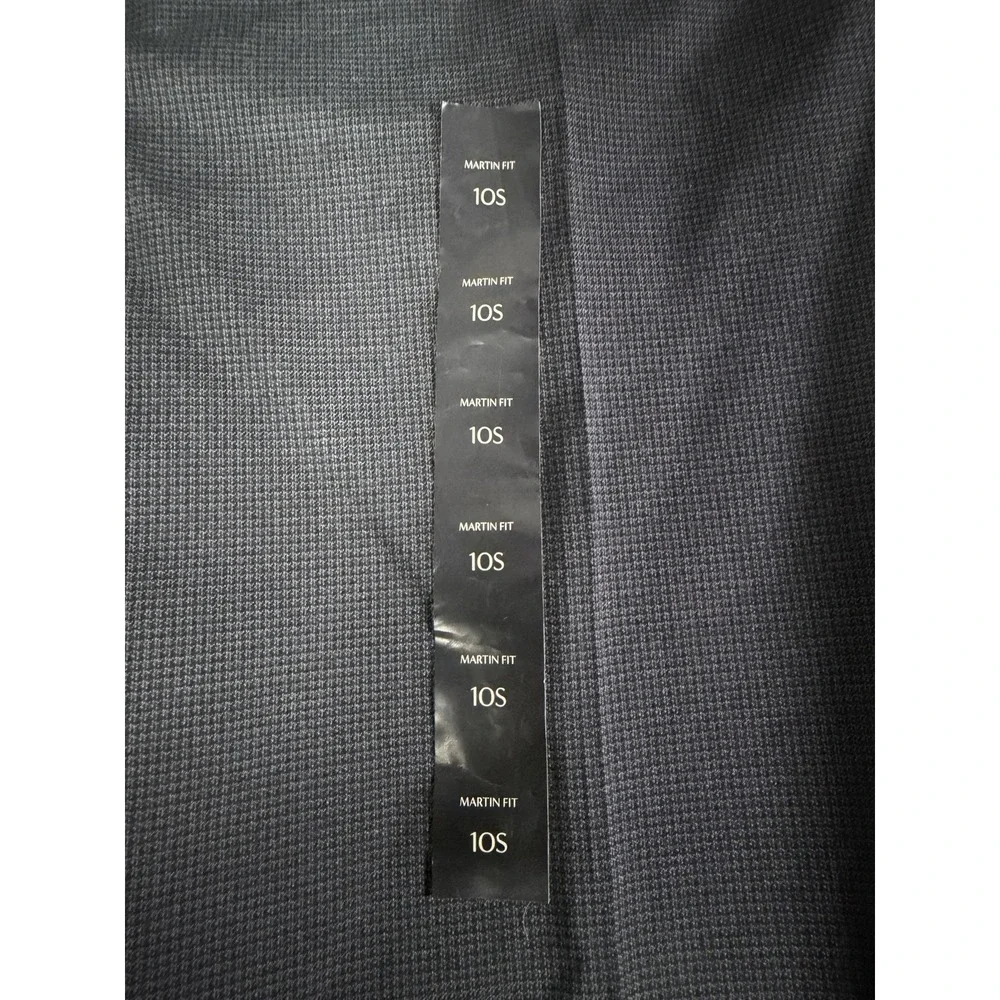 NWT Banana Republic Martin Fit Pants 10S Dark Gray Houndstooth Straight Leg Work